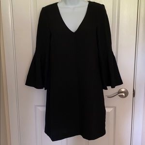 NWT! Black H&M Shift Dress with Bell Sleeve